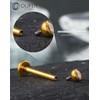 OUFER Titanium Lip Rings, 16G Internally Threaded Lip Labret Piercing,