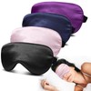 JroyJoy 4 Pack Super Soft Silk Sleep Mask for Side