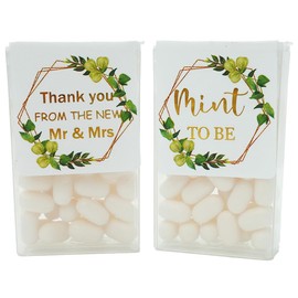 Set of 60 Mint to Be Stickers for Favors - Mint to Be Wedding Favor Stickers - Tic Tac Box Labels - Shower Favor - LABEL ONLY