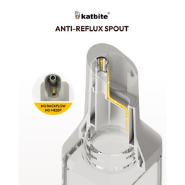 katbite 16oz Glass Olive Oil Dispenser Bottle for Kitchen Cooking - Leakproof Kitchen Essential with Precise Pouring Spout for Salad, Air Fryer, BBQ, Non-Stick Pans, Easy Refill and Use, Yellow