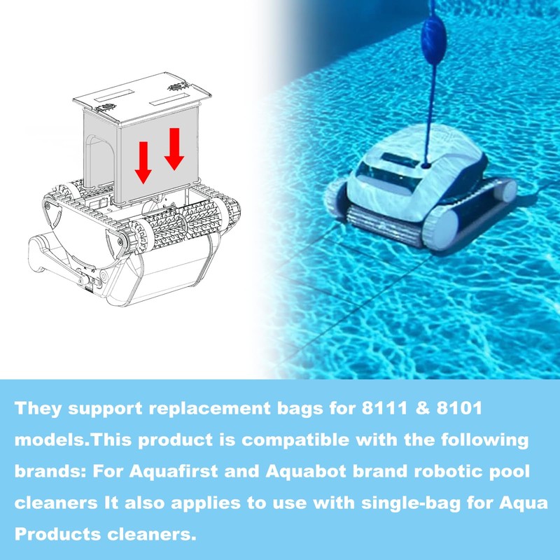 Pool Cleaner Replacement Fine Filter Bag, Pool Vacuum Filter Bag