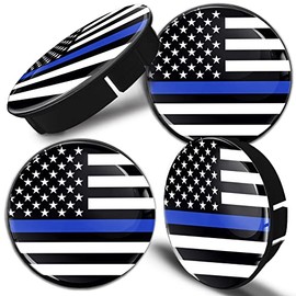 Biomar Labs 4 x 60 mm / 55 mm Universal Plastic Wheel Centre Caps Wheel Caps Wheel Centre Cap USA Flag Car Tuning C 20