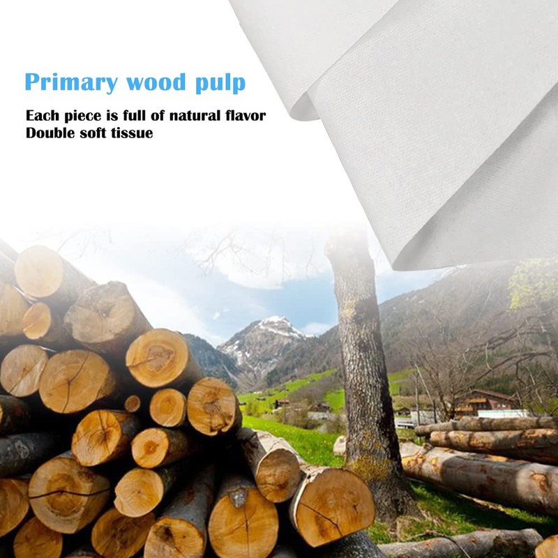 Car Tissue Refills, 600 Sheets Disposable Soft Facial Tissues Napkin,