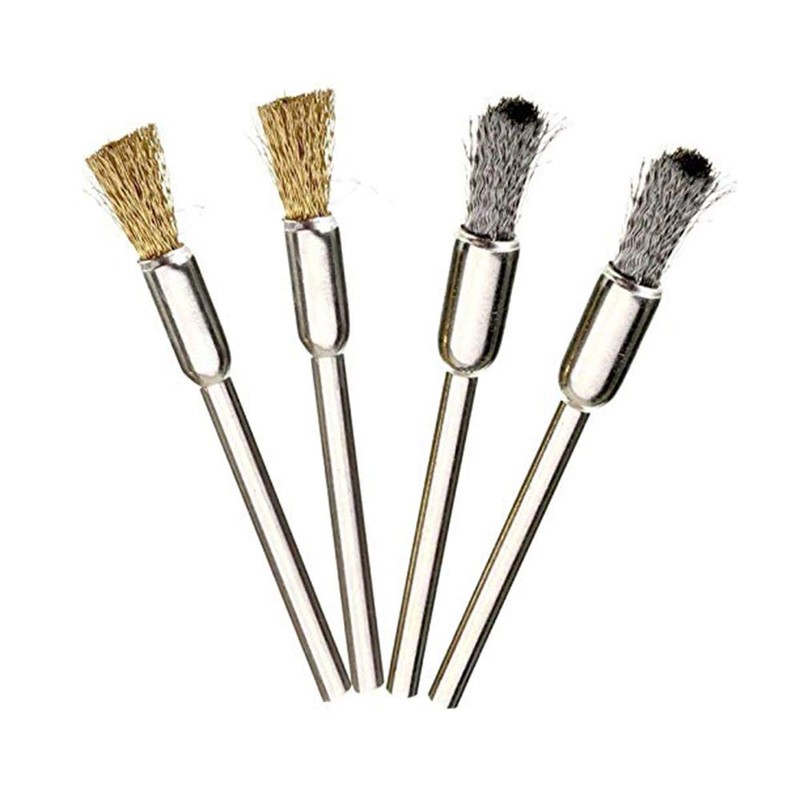 Pack of 32 Wire Brush Wheel Cup Brass Stainless Steel