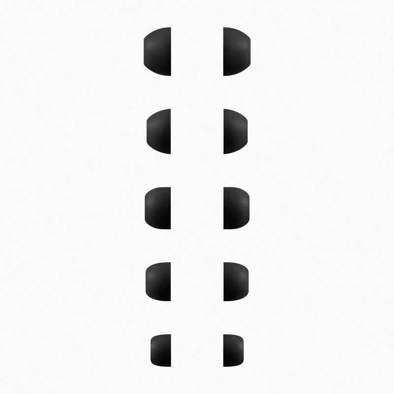 Geiomoo Silicone Ear Tips for Beats Powerbeats Pro 2, Replacement