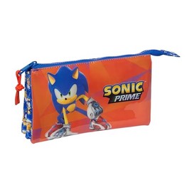 Sonic Prime Pencil Case for Children, Ideal for School Age, Comfortable and Versatile, Quality and Resilience, 22 x 3 x 12 cm, Blue, Estándar, Casual, blue, casual