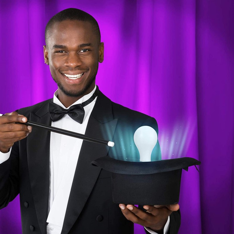 MilesMagic Close Up Comedy Magic Lamp LED Glow in Hand,