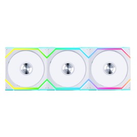 Lian Li UNI Fan SL Wireless (Reverse Blade) 120mm ARGB Fan - Triple Pack - 2.4 GHz Wireless Signal for RGB & Fan Control - Daisy-Chain Design - Controller Included and Required - White (12RSL1W3W)