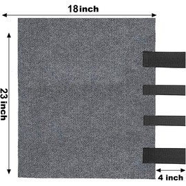 NEWFOM RV Step Covers 2 Pack, 18-23 Inch Wide RV Step Rug Camper Stair Cover for Manual & Electric RV Steps