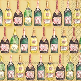 Boston International IHR Cocktail Beverage Paper Napkins, 5" X 5", Lets Party