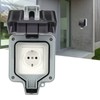 GermanStyle 2 Hole Waterproof Socket Wall Power Socket Outlets for