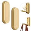 ZcrPrn Foldable Wall Hook, Hanger Hooks, 2 Pcs Gold Heavy