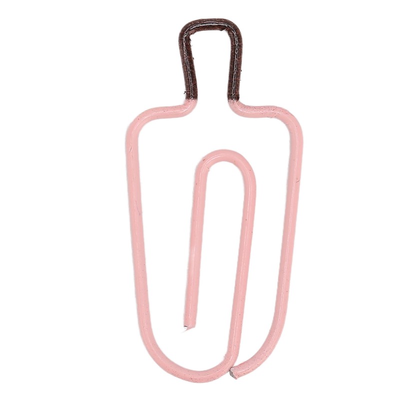 100PCS Ice Cream Paper Clips Metal Funny Cute Paper Clamp