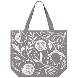 Now Designs Pomegranates Printed Reusable Cotton Tote Bag, 15 x 18 inch