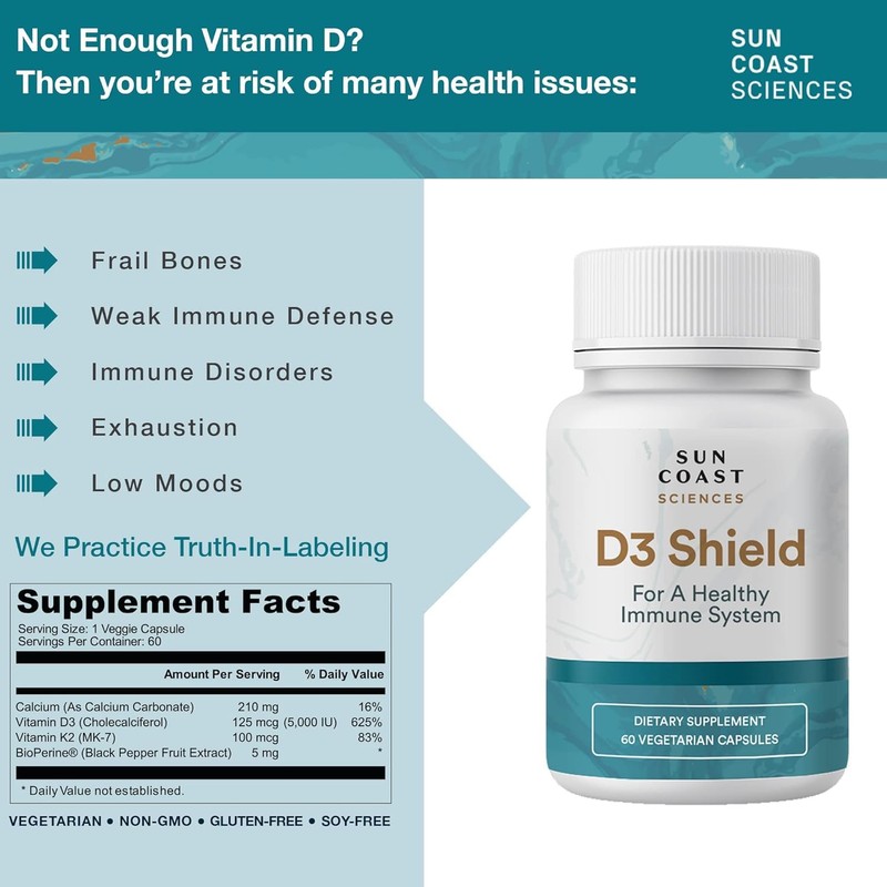 Sun Coast Science Sciences D3 Shield - Vitamin D3 5000