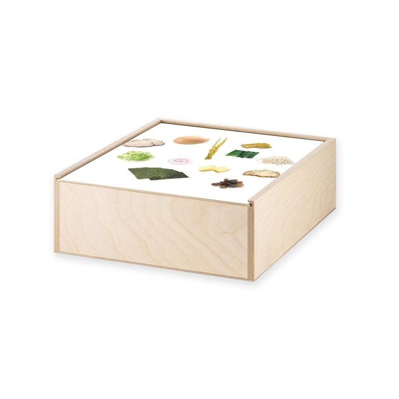 Fabulous Wooden Box - Ramen Toppings Food Japanese Kitchen (11