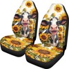 UNICEU Sunflower Car Seat Covers Front Seats Only 2 Pcs