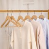 TOPIA Premium Wooden Hangers with Extra Thick Hook and Non