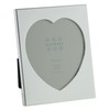 Sixtrees Romeo Heart Shaped silver plated photo frame for a