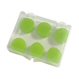 Clip wan High Performance Ear Plugs for Sleeping, Swimming, Shower, Concentration, Sound Insulation, Snoring, Soft Ear Plugs, Noise Reduction, Soft Gummy Type, Excellent Fit (3 Pairs Green)