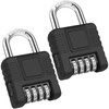 2 Pack Heavy Duty Weatherproof Padlock, Diyife Outdoor Combination Lock