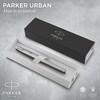 Parker Urban Fountain Pen, Metro Metallic, Medium Nib with Blue