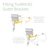TruMAX K2 Gutter Bracket C8043 Conservatory Guttering Replacement - White
