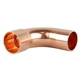 Bag of 5-22mm Long Radius Street Bends - End Feed (Known as Long Radius Elbow/Street Elbows/Long Radius Bend / 22mm Elbows / 90 Street Elbow Also Available in 15mm)