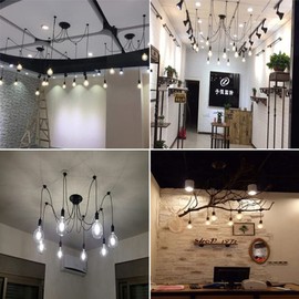 Lonruis Spider Light Chandelier,Spider Light Fixture,Spider Pendant Light,Edison Chandelier 10 arms Vintage Industrial Steampunk Hanging Ceiling Multiple DIY for Kitchen Farmhouse Living Room