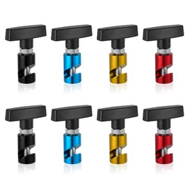 BOHUIZ 8 PCS Car Hood Prop Struts Clamp, Hood Strut Clamp Car Hood Holder Lift Support Retaining Clip Rod Retaining Holder Tool (Yellow, Blue, Red and Black)