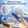 2 PCS Fan Cleaning Brush, Bendable Cobweb Duster with Microfiber