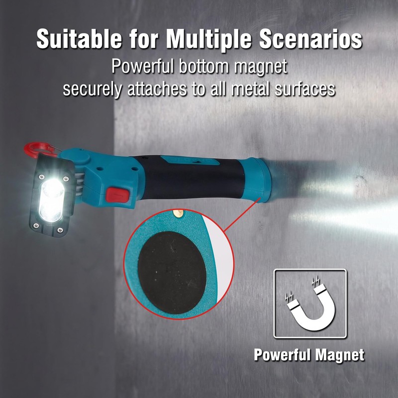 SUNREI LED Work Light/Flashlight Rechargeable, 1000 Lumens Handheld Mechanic Light