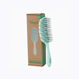 Tangols Soft Detangling Hair Brush – Soft Hair Brush for Kids & Adults with Ultra-Soft Anti Knot Nylon Bristle, Eco-Friendly Tangle-Free Styling for Dry, Wet, Curly & for All Hair Types(Green)