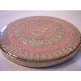 Pink Kaleidoscope Suited Pattern Heavy Card Guard Hand Protector Metal Coin NEW