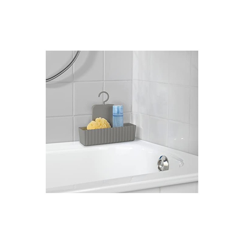 WENKO Minas Taupe Shower Caddy Wall Basket
