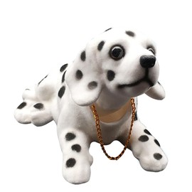 PROROK Resin Car Ornaments Nodding Dog, Bobble Head Beagle, Bulldog, Husky, Dachshund, Dashboard Handicraft Ornaments Cartoon car Dolls, Desktop Office Decoration Gifts (Dalmatian)