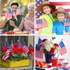 Zoblise Small American Flags on Stick: 150 Pcs 5.5x8 Inches
