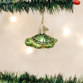 Old World Christmas Glass Blown Ornaments for Christmas Tree Small Turtle