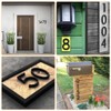 6 Inch Floating House Number Acrylic Modern House Address Numbers