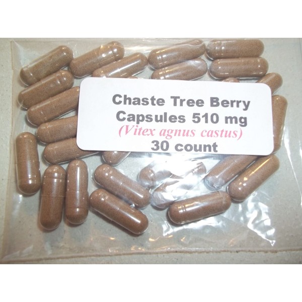 Chaste Tree (Vitex) Berry Powder Capsules (Vitex agnus castus) 510