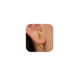 MOEEIJEW Snake Earrings for Women Trendy Snake Earrings Punk Stud Snake Earring Gothic Jewelry (Gold)