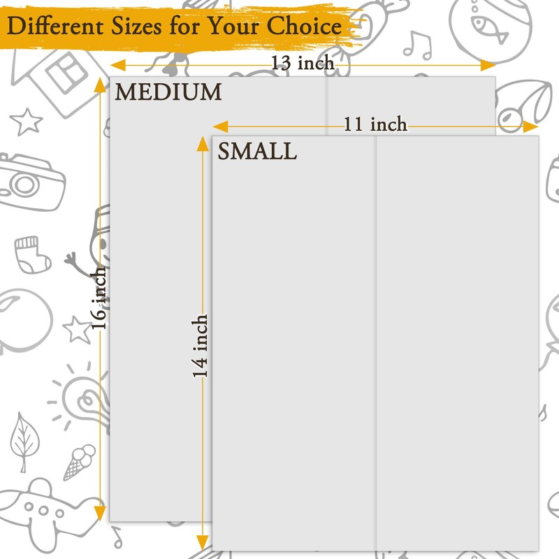 AKONEGE 3Pcs Small Trifold Poster Board, 21 x 14 inches