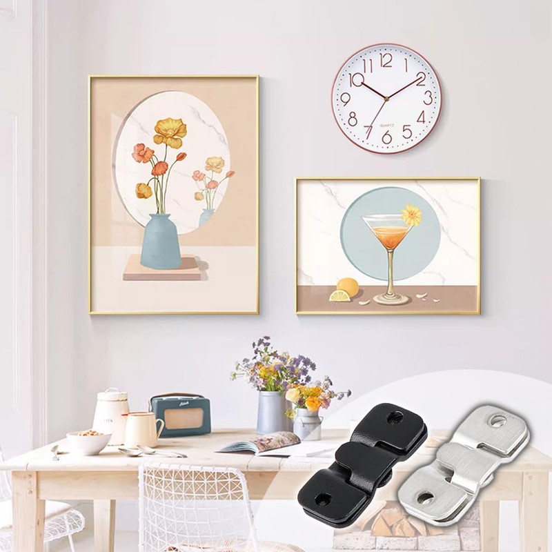 Frame Hooks, Frame Hangers, 6 Pairs 12 Pieces, Picture Frame