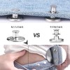 BTtime Jeans Buttons Metal Buttons 17mm Set of 10 Screw