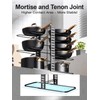 MUDEELA Pots and Pans Organizer Rack under Cabinet 14.55in Height,
