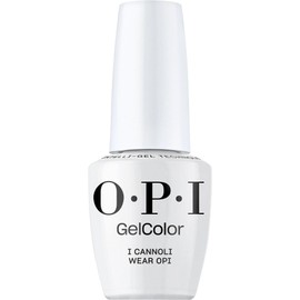 OPI GelColor I Cannoli Wear OPI | Opaque Soft Gray Crème UV Cure Gel Nail Polish | Vegan & HEMA Free, Long Lasting, High Shine
