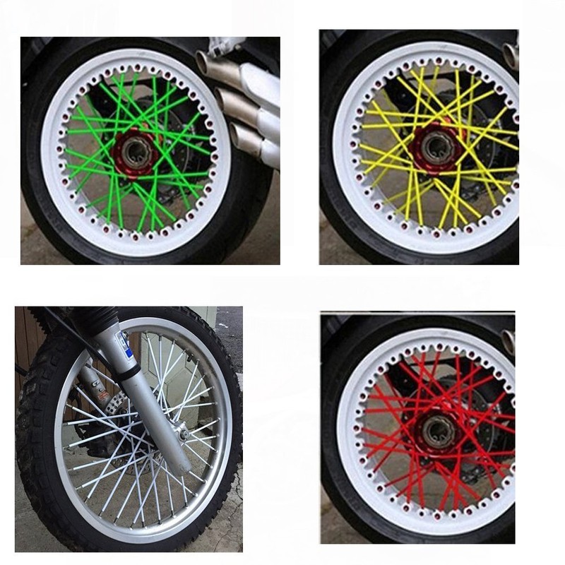 72Pcs Universal Spoke Skins Cover - Ovelur Wheel Spoke Wraps