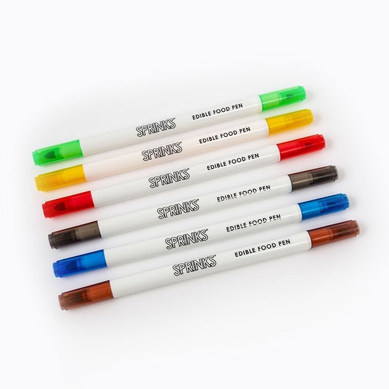 Sprinks Edible Food Pen Primary Pack 6-Pieces Set