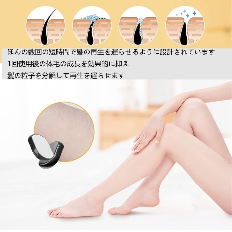 HAPVITAL Hair Remover, Unisex, Home Hair Removal, Painless, Convenient, Hair