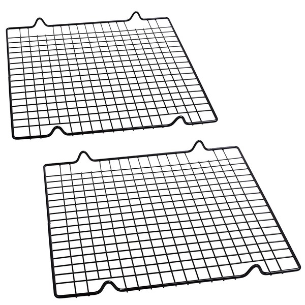 Cosmos Pack of 2 Non Stick Baking Cooling Rack, 10 x 11 inches